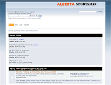 Tablet Screenshot of albertasportsman.com